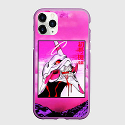Чехол iPhone 11 Pro матовый Neon Genesis Evangelion: Eva 01, цвет: 3D-фиолетовый