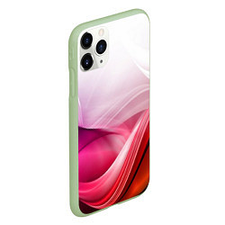 Чехол iPhone 11 Pro матовый Кремовый дизайн, цвет: 3D-салатовый — фото 2