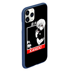 Чехол iPhone 11 Pro матовый Tokyo Ghoul - Kaneki Ken, цвет: 3D-тёмно-синий — фото 2