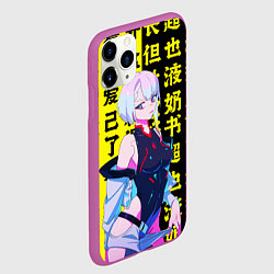 Чехол iPhone 11 Pro матовый Киберпанк: бегущий по краю, цвет: 3D-фиолетовый — фото 2