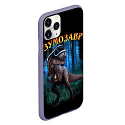 Чехол iPhone 11 Pro матовый Зумозавр динозавр, цвет: 3D-серый — фото 2