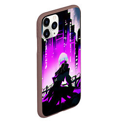 Чехол iPhone 11 Pro матовый Люси из аниме Cyberpunk Edgerunners, цвет: 3D-коричневый — фото 2