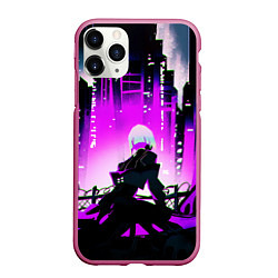 Чехол iPhone 11 Pro матовый Люси из аниме Cyberpunk Edgerunners, цвет: 3D-малиновый