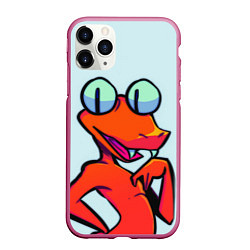 Чехол iPhone 11 Pro матовый Оранжевый - Радужные друзья, цвет: 3D-малиновый