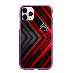 Чехол iPhone 11 Pro матовый Citroen строгий стиль