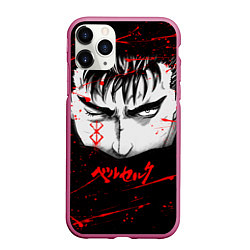 Чехол iPhone 11 Pro матовый BERSERK ГАТС, цвет: 3D-малиновый