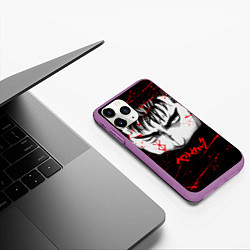 Чехол iPhone 11 Pro матовый BERSERK ГАТС, цвет: 3D-фиолетовый — фото 2