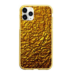 Чехол iPhone 11 Pro матовый Золотая фольга