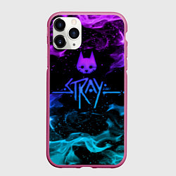 Чехол iPhone 11 Pro матовый Stray fire, цвет: 3D-малиновый