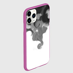 Чехол iPhone 11 Pro матовый Тёмный дым, цвет: 3D-фиолетовый — фото 2
