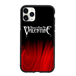 Чехол iPhone 11 Pro матовый Bullet For My Valentine red plasma