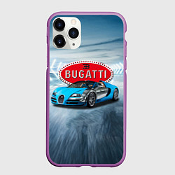 Чехол iPhone 11 Pro матовый Бугатти - мощь, престиж, мечта!, цвет: 3D-фиолетовый