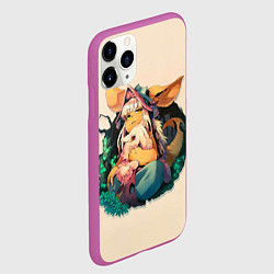 Чехол iPhone 11 Pro матовый Нанати арт, цвет: 3D-фиолетовый — фото 2