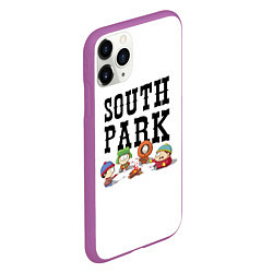 Чехол iPhone 11 Pro матовый South park кострёр, цвет: 3D-фиолетовый — фото 2