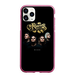 Чехол iPhone 11 Pro матовый The Rasmus rise, цвет: 3D-малиновый