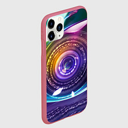 Чехол iPhone 11 Pro матовый Глаз Вселенной, цвет: 3D-малиновый — фото 2