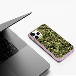 Чехол iPhone 11 Pro матовый Камуфляж Flecktarn Jeitai, цвет: 3D-розовый — фото 2