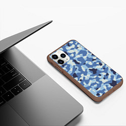 Чехол iPhone 11 Pro матовый Камуфляж ВМФ цифра крупный, цвет: 3D-коричневый — фото 2