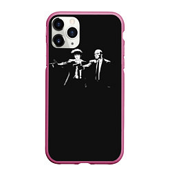 Чехол iPhone 11 Pro матовый Cowboy bebop, цвет: 3D-малиновый