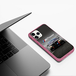 Чехол iPhone 11 Pro матовый Спортивная бэха в пустыне, цвет: 3D-малиновый — фото 2