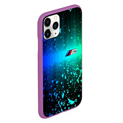 Чехол iPhone 11 Pro матовый BMW M Performance, цвет: 3D-фиолетовый — фото 2