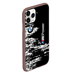 Чехол iPhone 11 Pro матовый BMW M Power - pattern, цвет: 3D-коричневый — фото 2