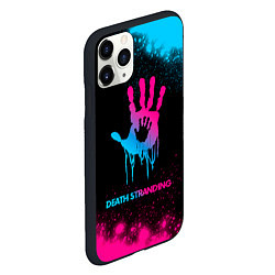 Чехол iPhone 11 Pro матовый Death Stranding - neon gradient, цвет: 3D-черный — фото 2