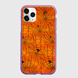 Чехол iPhone 11 Pro матовый Паучье логово, цвет: 3D-фиолетовый