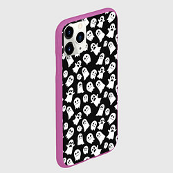 Чехол iPhone 11 Pro матовый Парад призраков, цвет: 3D-фиолетовый — фото 2
