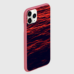 Чехол iPhone 11 Pro матовый Sunset Wave, цвет: 3D-малиновый — фото 2