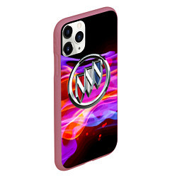 Чехол iPhone 11 Pro матовый Buick - emblem - element, цвет: 3D-малиновый — фото 2