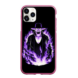 Чехол iPhone 11 Pro матовый The phenom undertaker, цвет: 3D-малиновый