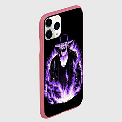 Чехол iPhone 11 Pro матовый The phenom undertaker, цвет: 3D-малиновый — фото 2