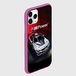 Чехол iPhone 11 Pro матовый BMW M4 GT4 - Motorsport, цвет: 3D-фиолетовый — фото 2