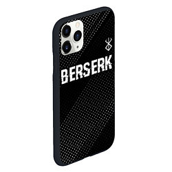 Чехол iPhone 11 Pro матовый Berserk glitch на темном фоне: символ сверху, цвет: 3D-черный — фото 2