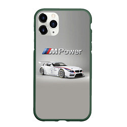 Чехол iPhone 11 Pro матовый BMW Z4 GT3 - Motorsport - racing team, цвет: 3D-темно-зеленый