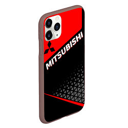 Чехол iPhone 11 Pro матовый Mitsubishi - Красная униформа, цвет: 3D-коричневый — фото 2