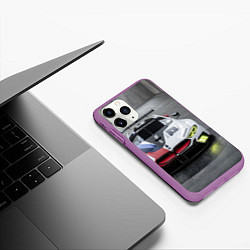 Чехол iPhone 11 Pro матовый BMW M8 - M Power - Motorsport, цвет: 3D-фиолетовый — фото 2