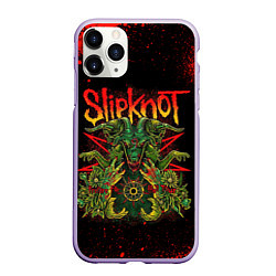 Чехол iPhone 11 Pro матовый Slipknot satan, цвет: 3D-светло-сиреневый