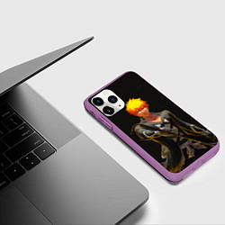 Чехол iPhone 11 Pro матовый Блич - Blood war, цвет: 3D-фиолетовый — фото 2