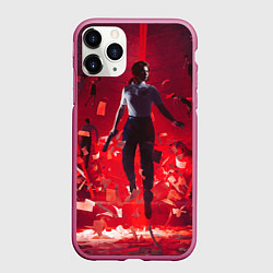 Чехол iPhone 11 Pro матовый Левитирующая Джесси Фейден, цвет: 3D-малиновый