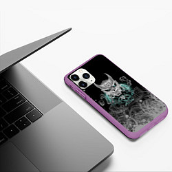 Чехол iPhone 11 Pro матовый Kafka Hibino - Кайдзю номер 8, цвет: 3D-фиолетовый — фото 2