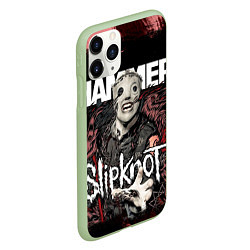 Чехол iPhone 11 Pro матовый Slipknot Hammer, цвет: 3D-салатовый — фото 2