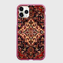Чехол iPhone 11 Pro матовый Советский ковёр, цвет: 3D-малиновый