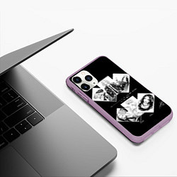 Чехол iPhone 11 Pro матовый Эстетика токийских мстителей, цвет: 3D-сиреневый — фото 2