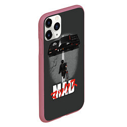 Чехол iPhone 11 Pro матовый Mad Max and Akira, цвет: 3D-малиновый — фото 2