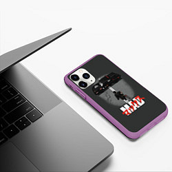 Чехол iPhone 11 Pro матовый Mad Max and Akira, цвет: 3D-фиолетовый — фото 2