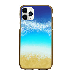 Чехол iPhone 11 Pro матовый Sea lagoon, цвет: 3D-коричневый