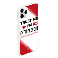 Чехол iPhone 11 Pro матовый Trust me Im entrepreneur white, цвет: 3D-белый — фото 2