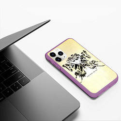 Чехол iPhone 11 Pro матовый Hide from the Sun - The Rasmus, цвет: 3D-фиолетовый — фото 2